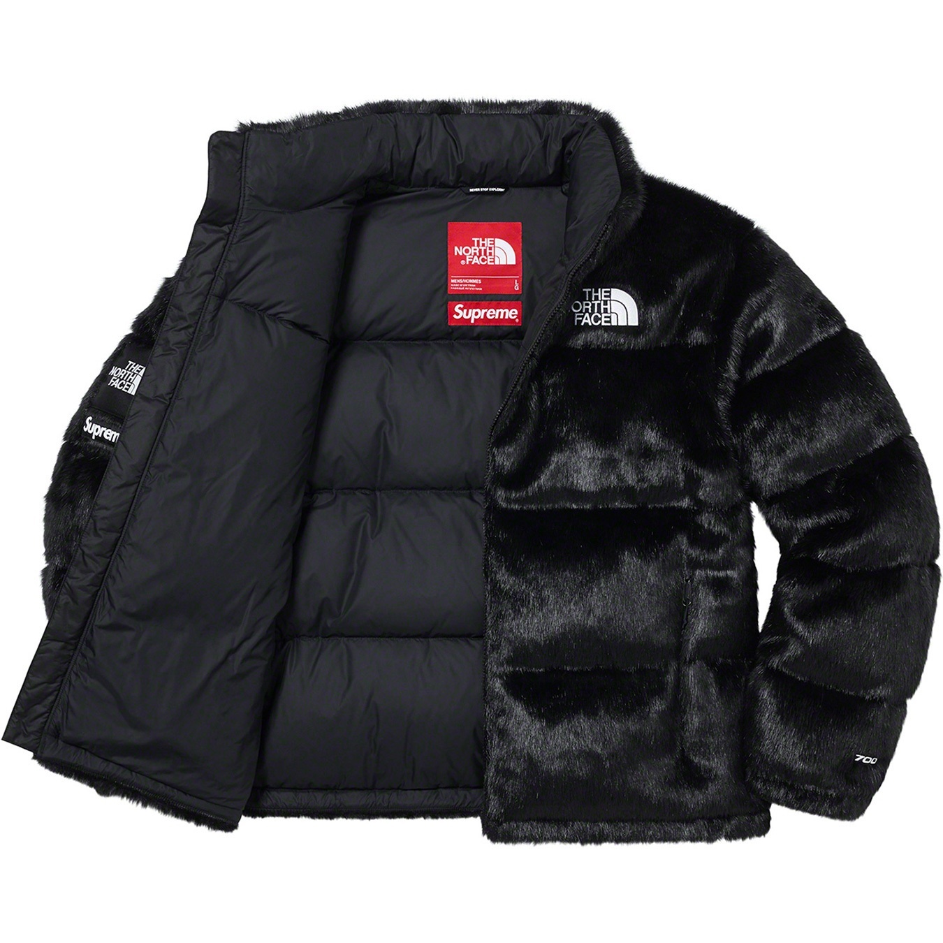 Supreme®/The North Face® Faux Fur Nuptse Jacket view 7